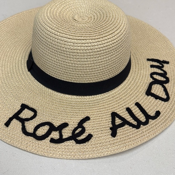 ANNA & Ava ROSE’ ALL DAY Straw Hat - Picture 1 of 5